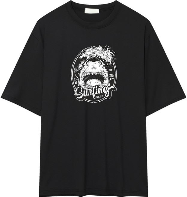 일루소 죠스91 오버핏 래쉬가드 반팔 티셔츠