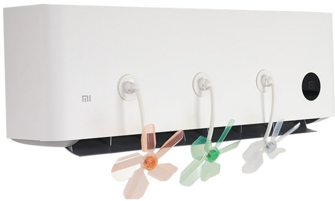 홈셀 흡착식 순환 실링팬 무동력 날개 에어컨 바람막이 3종 세트 혼합 15 x 19 x 5.6 cm, 1세트