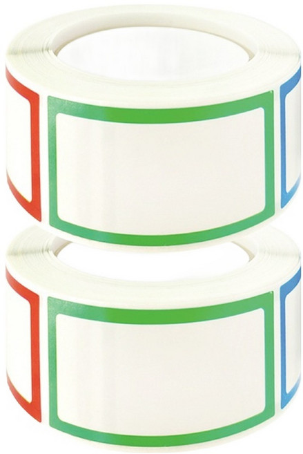 동아피엠에스 네임 보관 무지 라벨스티커, 2개, 250개입