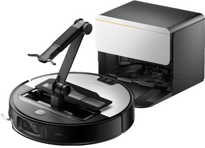 로보락 Saros Z70 직배수 로봇청소기, RRE0R50+EWFD29HRR, 실버