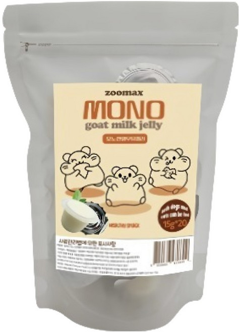 쥬맥스 모노 소동물 산양우유 젤리, 15g, 20개