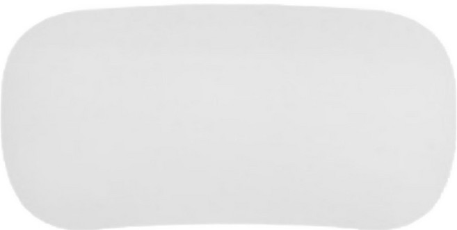 JNS 깔끔미녀 액상 실리콘 마우스 손목 받침대, 화이트, 1개