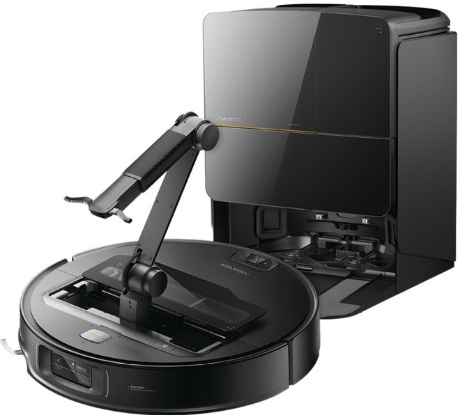 로보락 Saros Z70 로봇청소기, RRE0R50+EWFD28HRR, 블랙