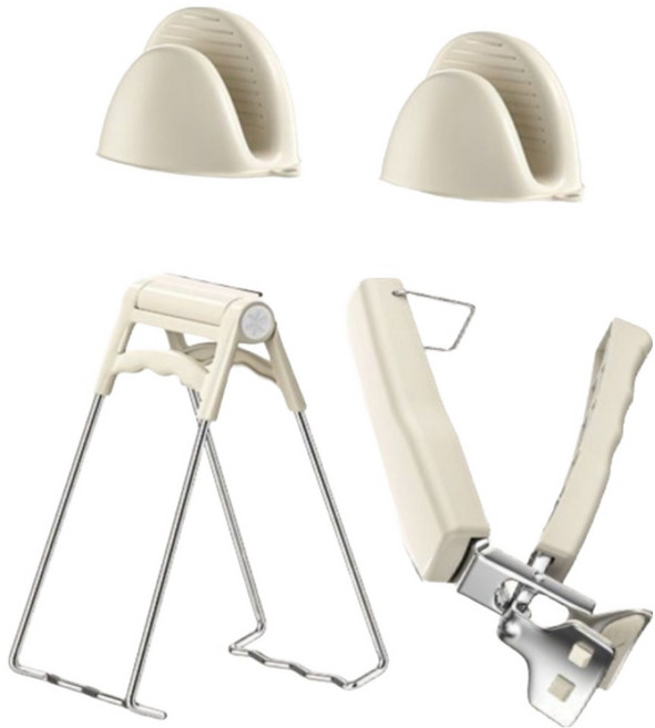 리비뉴 뜨거운거 잡는 냄비집게 세트, 아이보리, 1세트