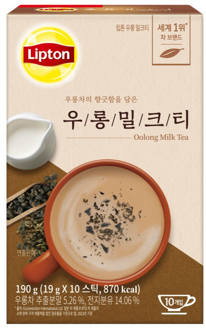 립톤 우롱 밀크티, 19g, 10개입, 1개