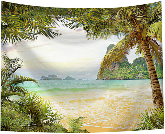 半島良品 居家裝飾掛布, 海洋棕櫚