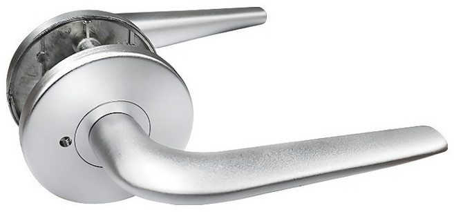 게이트맨 레버형 고객직접설치 방문 욕실 손잡이 GD-2962L, 실버, 1개