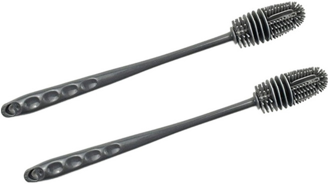 몽구밍 실리콘 컵세척 브러쉬 그레이, 2개, 1개입