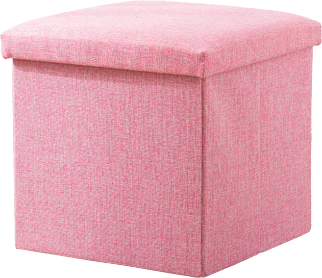 收納椅 正方形 25 x 25cm, 粉色, 1個