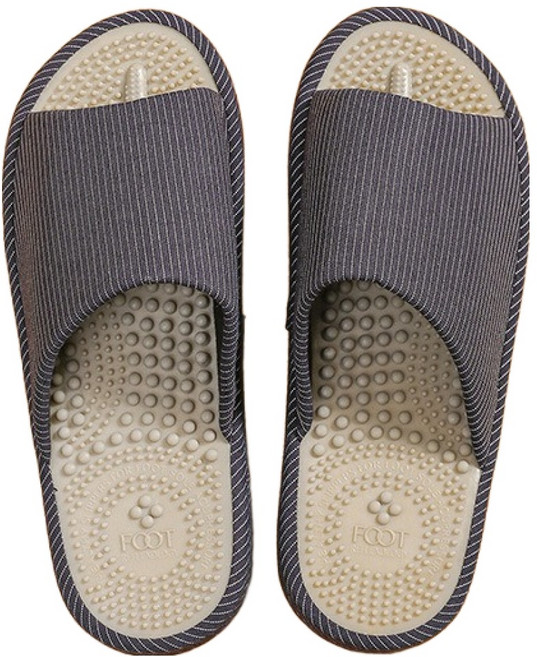 주몰리 실내용 지압 건강 슬리퍼 L(270mm), 1개, 딥블루