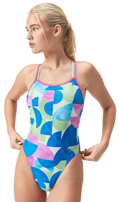 스피도 여성용 지오돔 원피스 스타백 수영복 8-1284217533