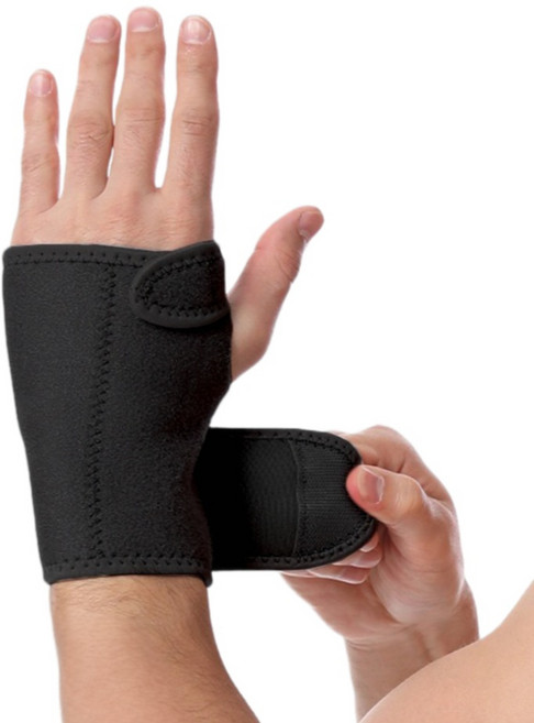 달하트 손목 고정 보호대 블랙 왼손용, 1개