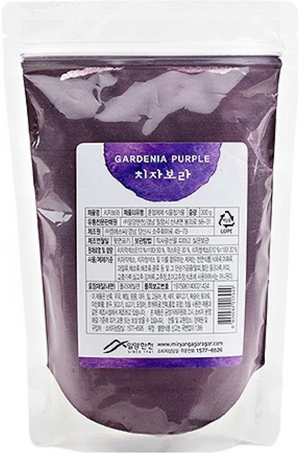 밀양한천 천연 식용색소 치자보라, 300g, 1개