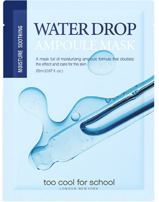 투쿨포스쿨 워터 드롭 앰플 마스크, 1개, 1개입
