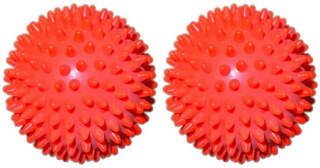 하이원픽 족저근막 발바닥 마사지 지압볼 7cm, 2개, 레드