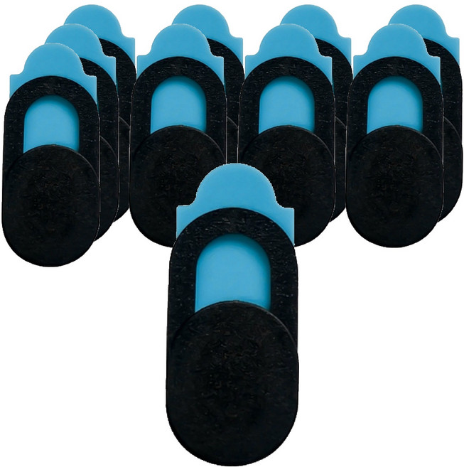 틴코 심플 웹캠 가리개 10p, 블랙, TC-9104