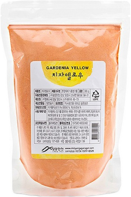 밀양한천 천연 식용색소 치자옐로우, 1개, 300g