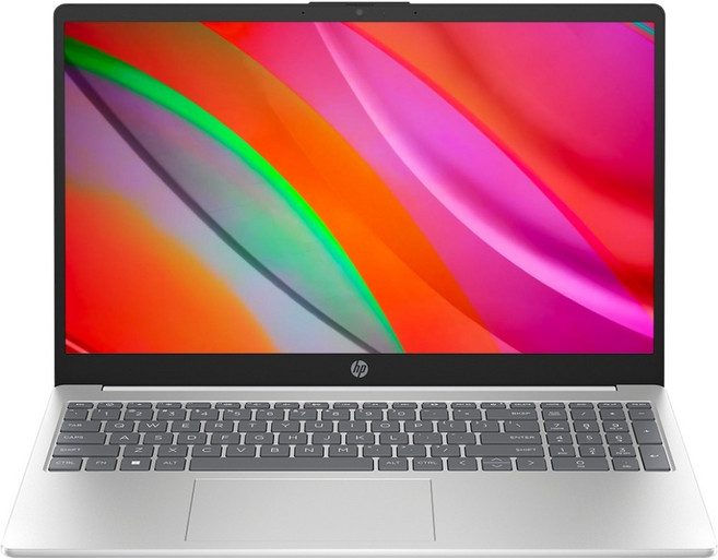 HP 2025 노트북 15 N-시리즈, 다이아몬드 화이트 커버 + 내추럴 실버 베이스, 128GB, 8GB, WIN11 S, 15-fd0248TU