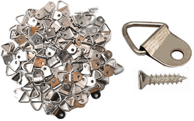 올커버 삼각 액자고리 + 피스못 100p, 엔티크, 1세트