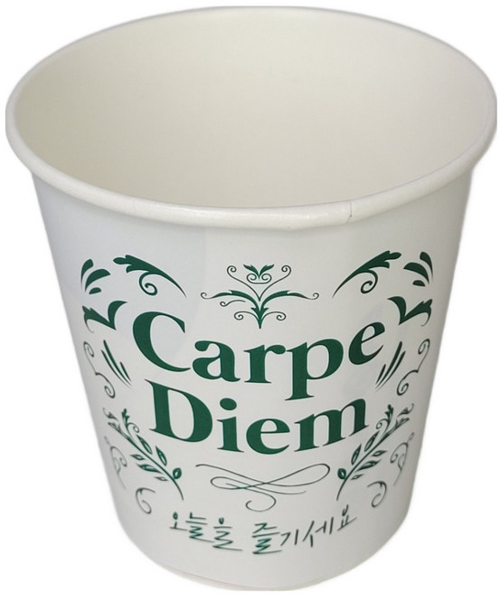 한라비 전자렌지 사용 가능한 일회용 종이컵 180ml, 3개, 50개입