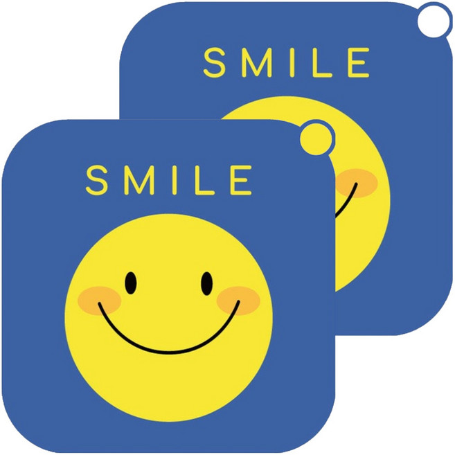 일상나눔 스마일 하수구 냄새 차단 매트 2p, 혼합색상