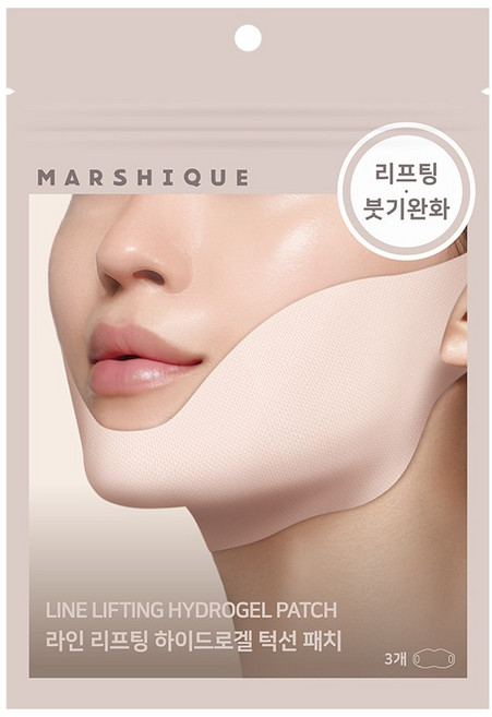 마르시끄 라인 리프팅 하이드로겔 턱선 패치, 3개입, 1개