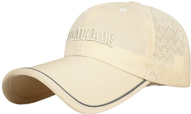 아티렐 긴챙 반사 통기성 야구 모자, 카키, 1개