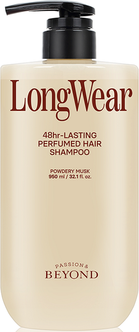 비욘드 롱웨어 퍼퓸드 샴푸 파우더리 머스크, 950ml, 1개