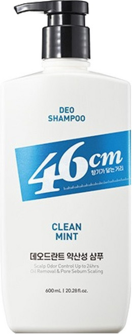 LG생활건강 46cm 두취솔루션 약산성 데오드란트 샴푸 클린민트향, 600ml, 1개