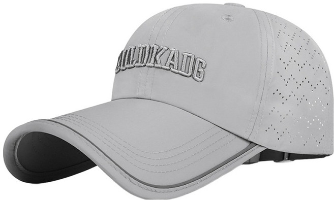 아티렐 긴챙 반사 통기성 야구 모자, 그레이, 1개