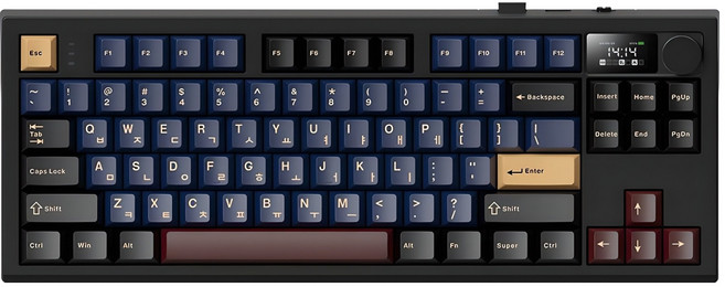 아콘 AK47 유무선 블루투스 텐키리스 기계식 키보드, 이클립스, archon AK47, 경해축