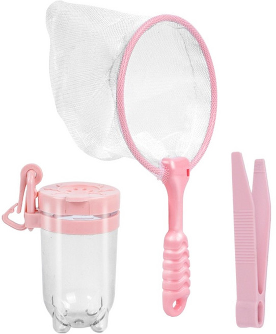 썸즈마인 곤충관찰 곤충채집통 핑크 3종 세트, 1세트