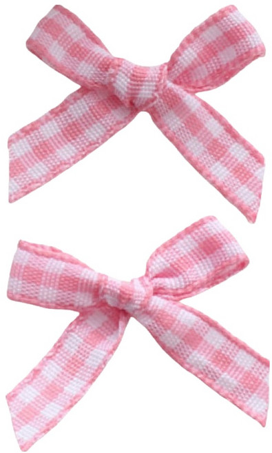 코히모 완성 체크리본 5W0303, 연핑크, 100개