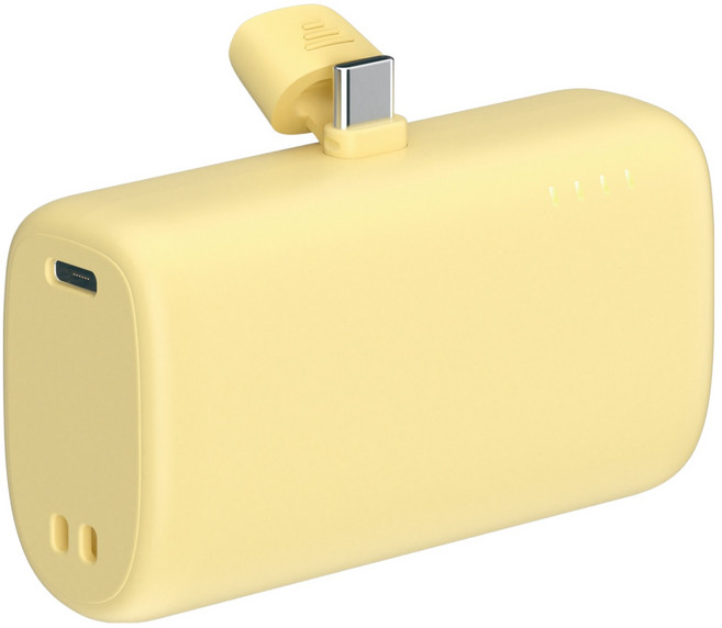 이어맥 도킹형 보조배터리 10000mAh C타입, 옐로우, EMDP-02