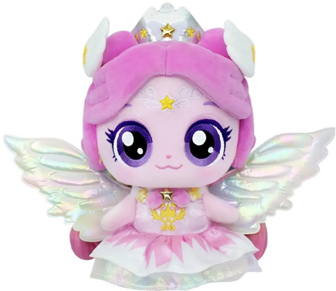 캐치티니핑 슈팅스타 날개 오로라핑 봉제인형, 20cm, 핑크, 1개