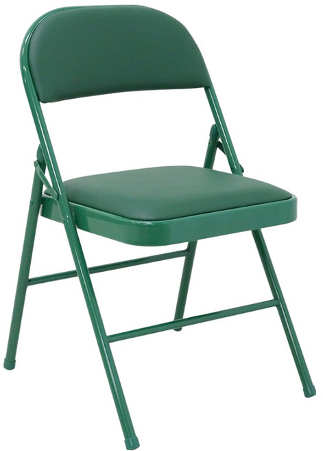 VICFUS 오브 다용도 폴딩 쿠션 OB 접이식 의자, 그린, 1개