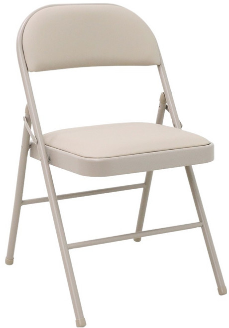 VICFUS 오브 다용도 폴딩 쿠션 OB 접이식 의자, 베이지, 1개