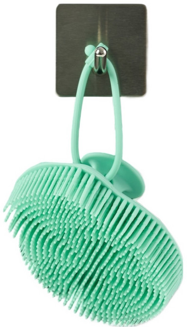 붐펫 반려동물 목욕 소프트 타입 실리콘 브러쉬, 민트, 1개