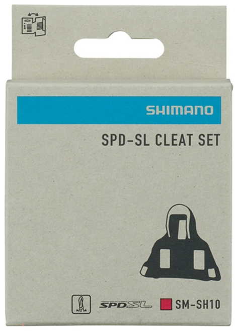 SHIMANO SPD-SL 0度契合片 SM-SH10, 1組, 紅色
