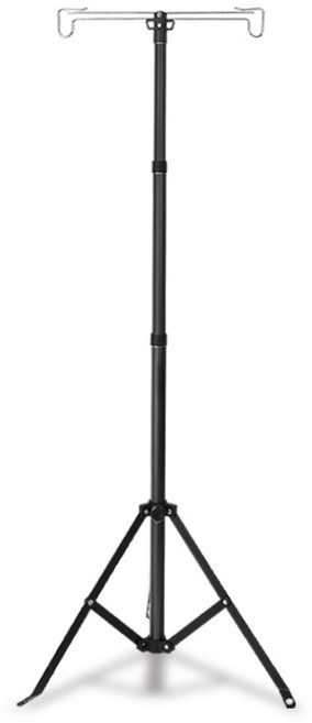 로티캠프 4단 캠핑 랜턴거치 스탠드, 블랙, 1개