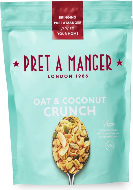 프렛 프레타망제 런던 그래놀라 시리얼 오트 앤 코코넛 크런치, 1개, 400g - 쿠팡