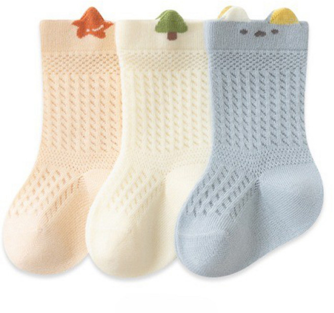 STARDOOR 幼兒可愛動物網眼襪3雙組