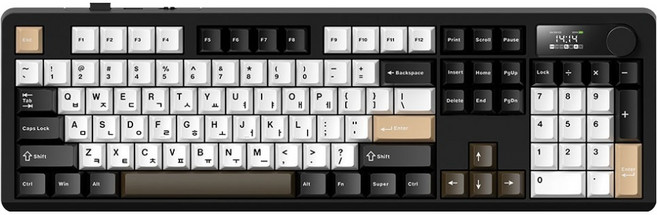 프리플로우 아콘 104키 노브 LCD 풀배열 유무선 기계식 키보드, 마에스트로, archon AK74, 저소음피치축V3