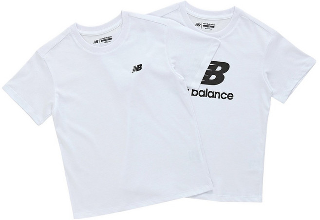뉴발란스키즈 아동용 ESSENTIAL 반팔 티셔츠 2종 세트
