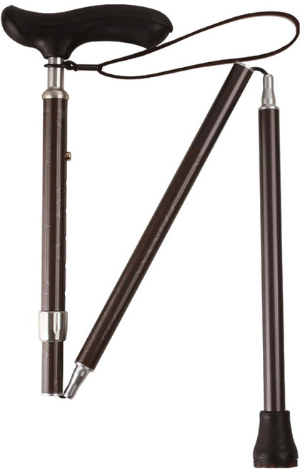 시나노 케인 네오 트래드 폴딩 접이식 지팡이 NTFBR7374, 브라운, 1개