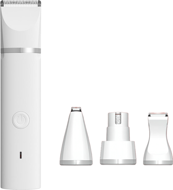 多功能寵物磨甲剃毛器組, 1組, 白色