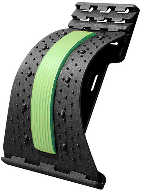 腰椎拉伸器 脊椎矯正器 腰部背部牽引器 拉筋板舒緩伸展牽引帶, 綠色