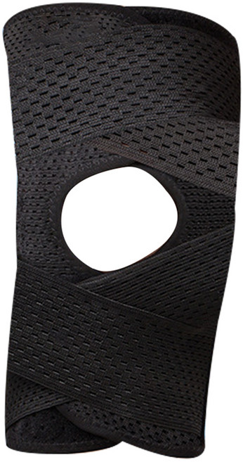 半月板運動護膝 第4代, 黑色, 1個