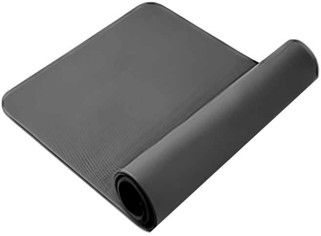 加厚超彈力NBR瑜珈墊 單人款, 1個, 灰色