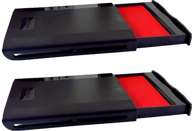 그린피앤에스 그린 마스터 인주 중, 레드, 2개